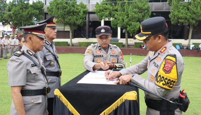 Kapolsek Kramatmulya Serahkan Jabatan Lantaran Mutasi