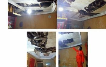 Atap Rumah Warga Awirarangan Ambruk, Akibat Getaran Petir